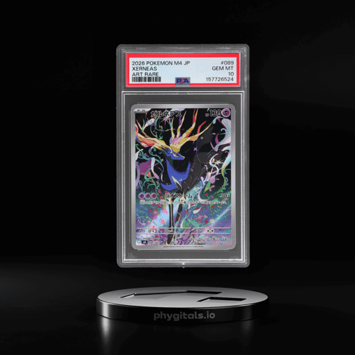 2026 Pokemon Mega Ninja Spinner Japanese Art Rare Xerneas #089 PSA 10