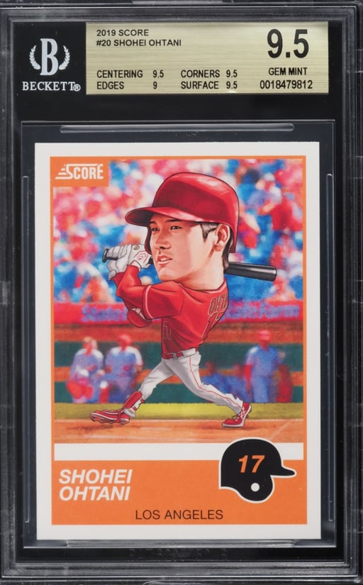 2019 Score Shohei Ohtani #20 BGS 9.5 GEM MINT