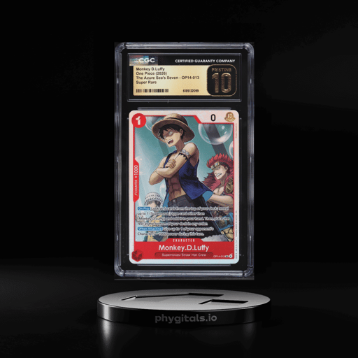 2026 One Piece The Azure Sea's Seven SR Monkey D.Luffy #OP14-013 CGC 10 PRISTINE