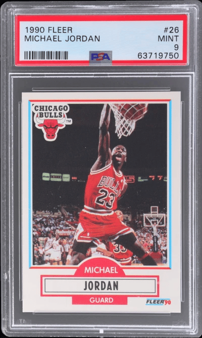 1990 Fleer Michael Jordan #26 PS