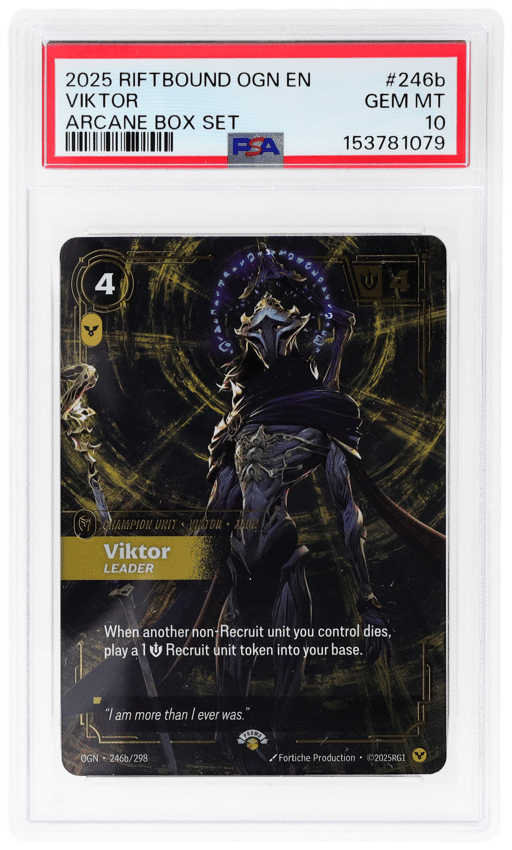 2025 Riftbound League of Legends Origins Arcane Box Set Viktor #246b PSA 10