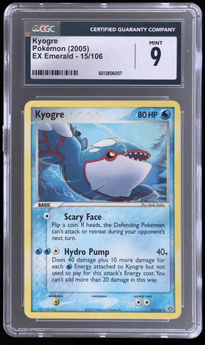 2005 Pokemon Ex Emerald Kyogre #