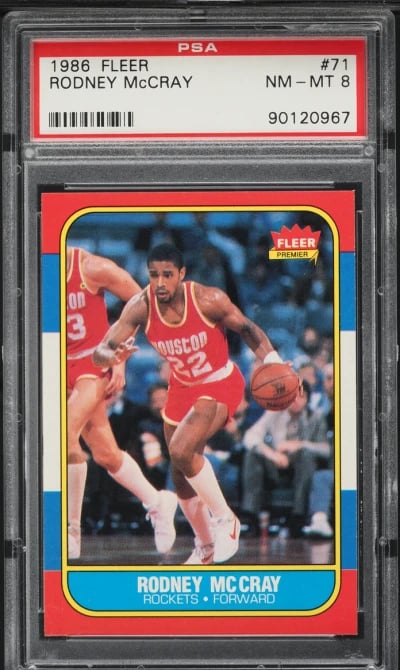 1986 Fleer Basketball Rodney McC