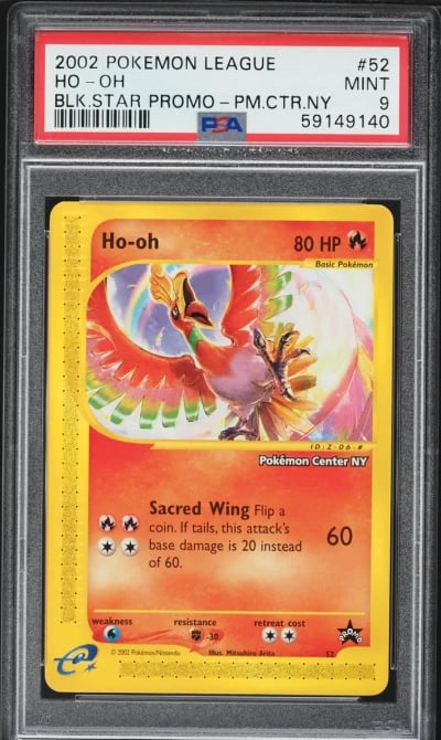 2002 Pokemon Promo Center New York Ho-Oh #52 PSA 9 MINT