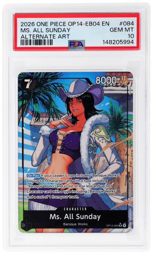 2026 One Piece the Azure Sea's Seven Alternate Art Ms. All Sunday #OP14084 PSA 10