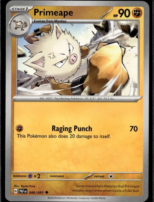 2024 Primeape #46 Paldean Fates