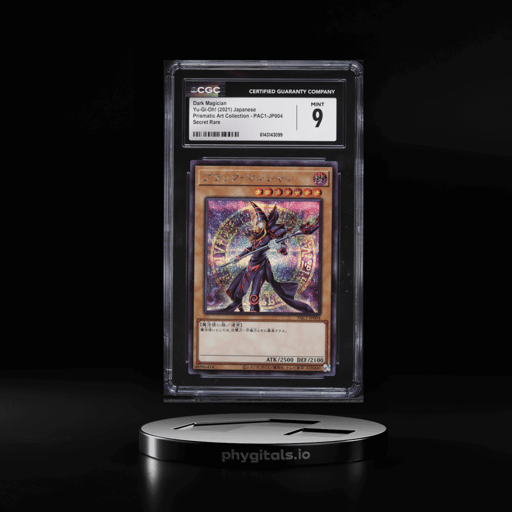 2021 Yu-Gi-Oh Japanese Prismatic Art Collection SEC Dark Magician #PAC1-JP004 CGC 9 MINT