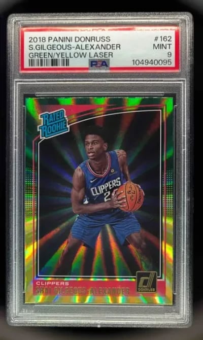 2018 Donruss Holo Green and Yell