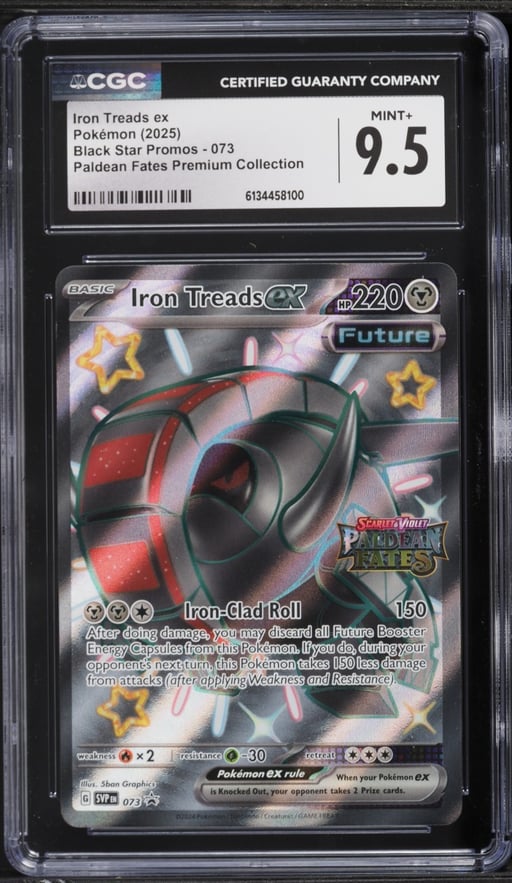 2025 Pokemon SV Black Star Promo Paldean Fates Premium Collection Iron Treads ex #73 CGC 9.5