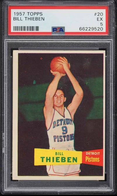 1957 Topps Basketball Bill Thieb