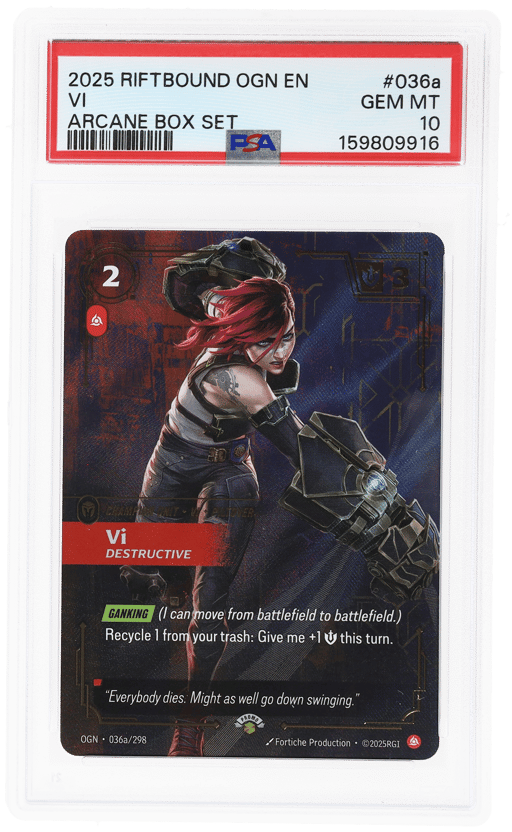2025 Riftbound League of Legends Origins Arcane Box Set VI #036a PSA 10