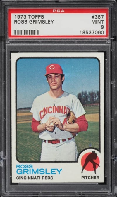 1973 Topps Ross Grimsley #357 PSA 9 MINT