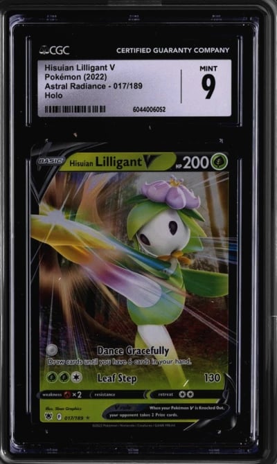 2022 POKEMON ASTRAL RADIANCE - HOLO #017/189 HISUIAN LILLIGANT V CGC 9