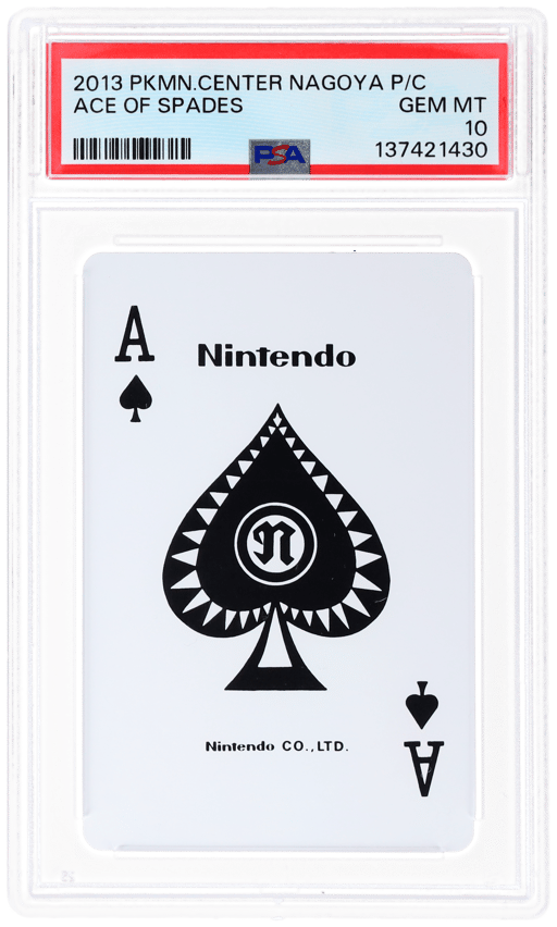 2013 Pokemon Center Nagoya Playing Cards Ace of Spades PSA 10