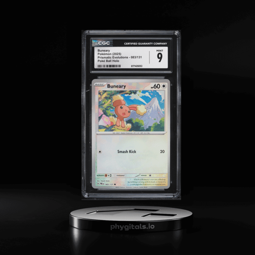 2025 Pokemon Scarlet & Violet Prismatic Evolutions Poke Ball Holo Buneary #83 CGC 9 MINT