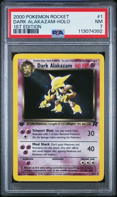 2000 POKEMON ROCKET 1ST ED #1 DA