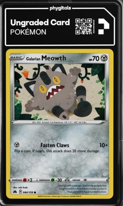2023 Galarian Meowth Crown Zenit