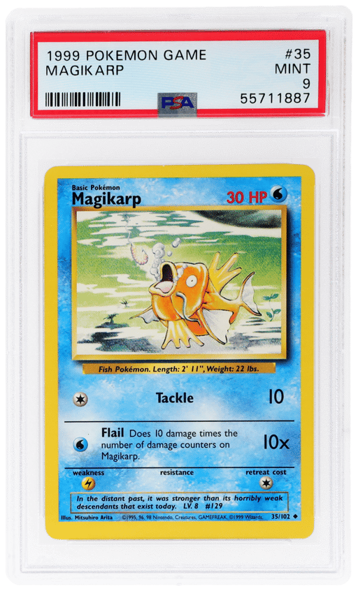 1999 Pokemon Base Set Magikarp #35 PSA 9