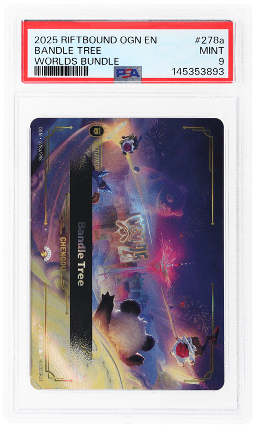 2025 Riftbound: League of Legends Ogn-Origins Worlds Bundle 2025 Bandle Tree #278a PSA 9