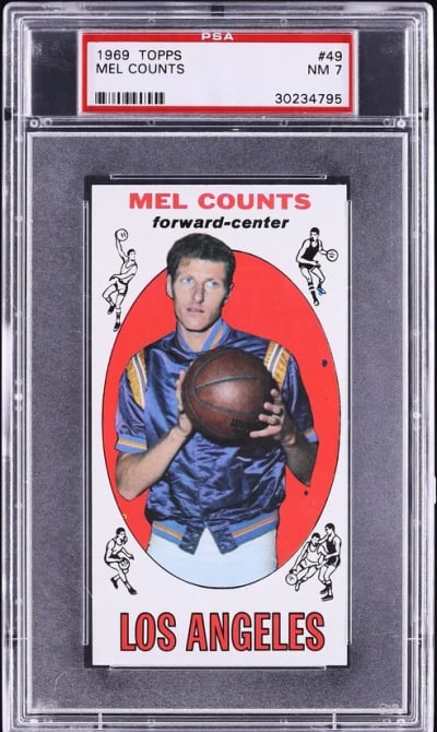 1969 Topps Basketball Mel Counts