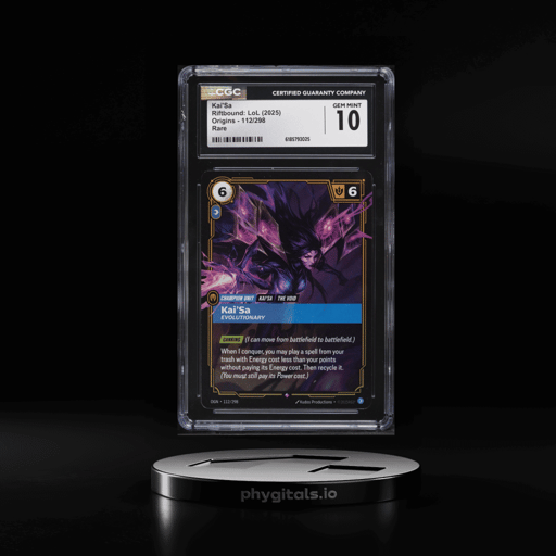2025 Riftbound League Of Legends LoL Origins Kai'Sa #112 CGC 10 GEM MINT