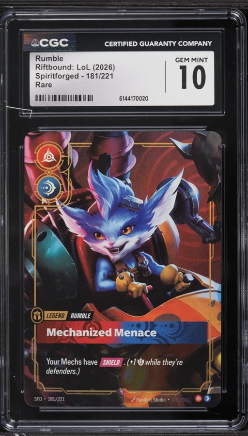 2026 Riftbound League Of Legends Spiritforged Rumble #181 CGC 10 GEM MINT