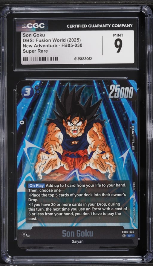 2025 Dragon Ball Super Fusion World New Adventure Son Goku SR #FB05-030 CGC 9 MINT