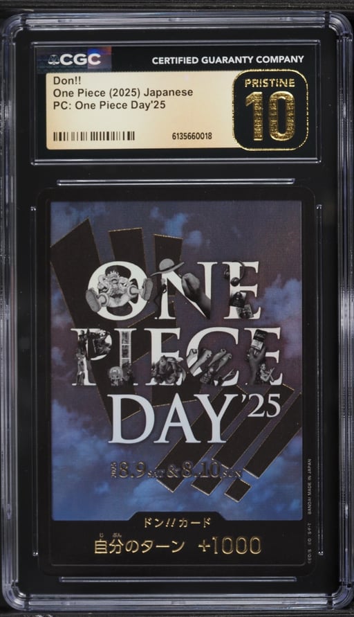 2025 One Piece Japanese Premium Collection Day '25 Don!! CGC 10 PRISTINE