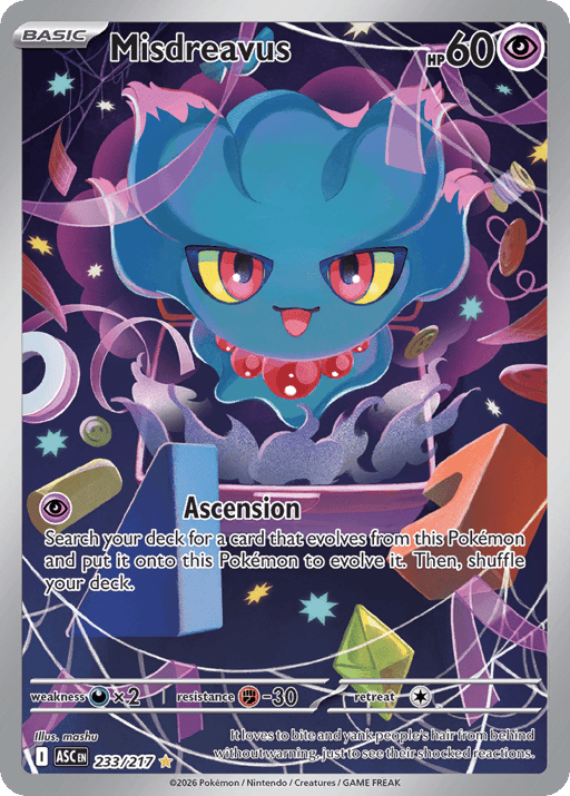 2026 Misdreavus #233 Ascended Heroes