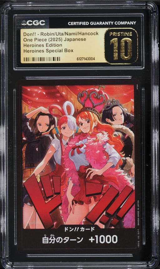 2025 One Piece Japanese Heroines Edition Special Box Don!! Robin Uta Nami Hancock CGC 10 PRISTINE