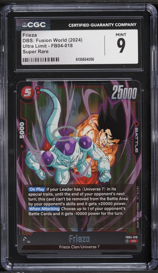 2024 Dragon Ball Super Japanese Fusion World Ultra Frieza #FB04-018 CGC 9 MINT