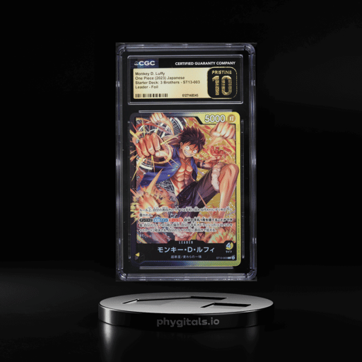 2023 One Piece Japanese Starter Deck 3 Brothers Foil Leader Monkey D. Luffy CGC 10 PRISTINE