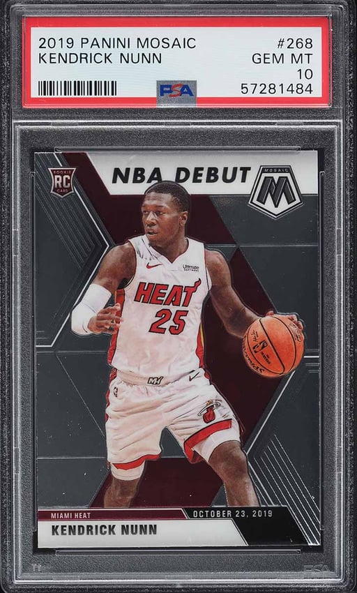 2019 Panini Mosaic Kendrick Nunn ROOKIE #268 PSA 10 GEM MINT