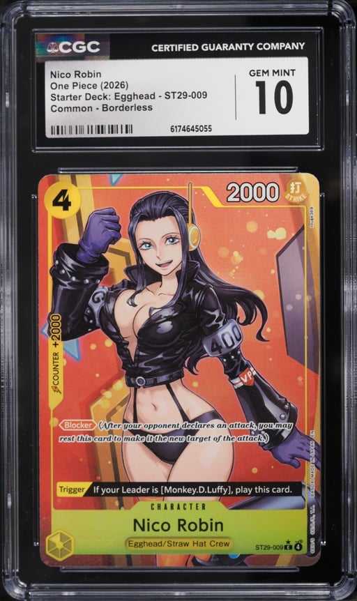 2026 One Piece Starter Deck Egghead Borderless Nico Robin #ST29-009 CGC 10 GEM MINT