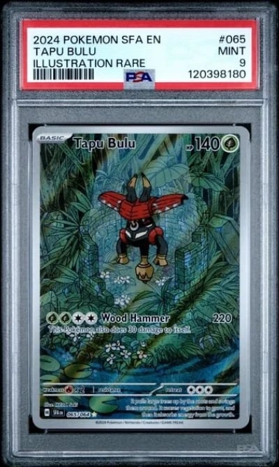 2024 POKEMON SFA EN-SHROUDED FABLE ILLUSTRATION RARE #065 TAPU BULU PSA 9