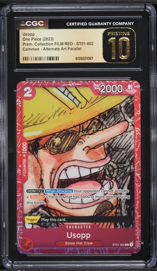 2023 One Piece Premium Collection FILM RED Usopp #ST01-002 CGC 10 PRISTINE