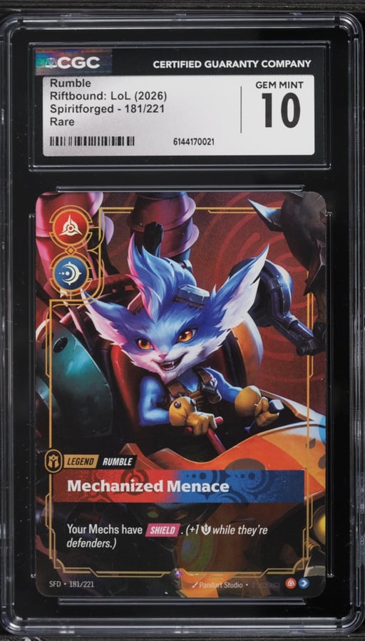2026 Riftbound League Of Legends Spiritforged Rumble #181 CGC 10 GEM MINT