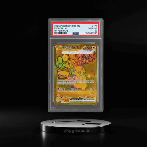 2025 Pokemon Scarlet and Violet Prismatic Evolutions Hyper Rare Pikachu Ex #179 PSA 10