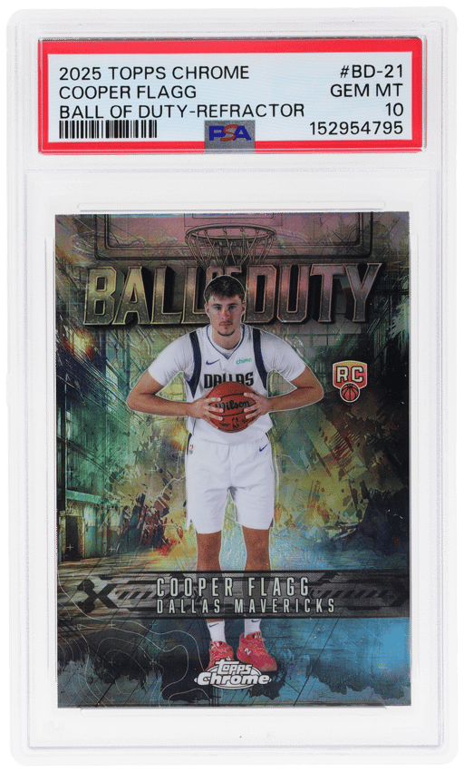 2025 Topps Chrome Refractor Cooper Flagg #BD-21 PSA 10