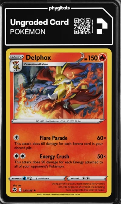 2022 Delphox Silver Tempest #027