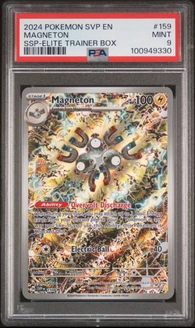 2024 POKEMON SVP EN-SV BLACK STAR PROMO #159 MAGNETON PSA 9