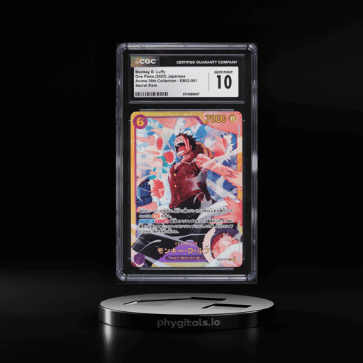 2025 One Piece Japanese Anime 25th Collection SEC Monkey D. Luffy #EB02-061 CGC 10 GEM MINT