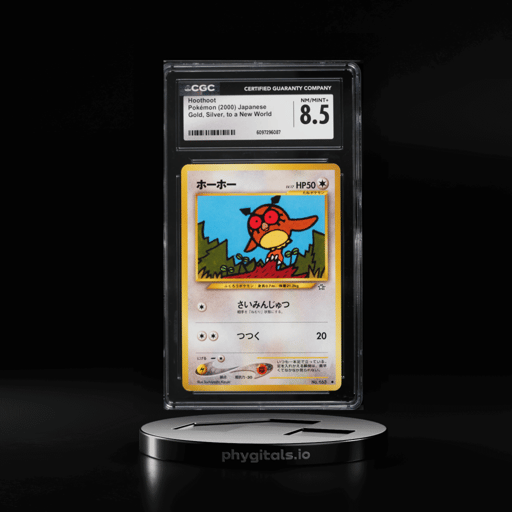 2000 Pokemon Japanese Neo Hoothoot #163 CGC 8.5 NM-MT+