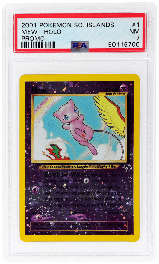2001 Pokemon Southern Islands Holo Mew #1 PSA 7