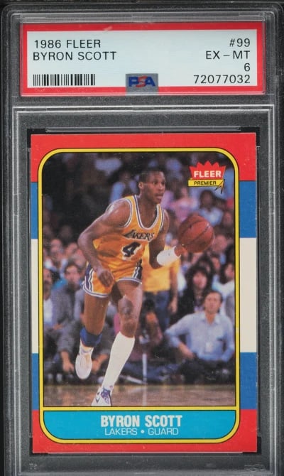 1986 Fleer Basketball Byron Scot