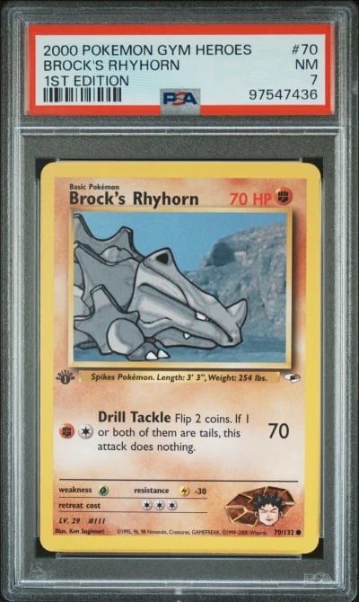 2000 POKEMON GYM HEROES 1ST ED #