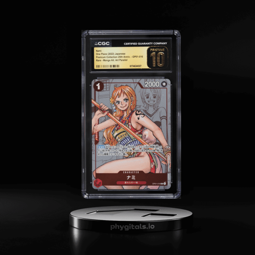 2022 One Piece Japanese Premium Collection 25th Anniversary Manga Art Nami #OP01-016 CGC 10