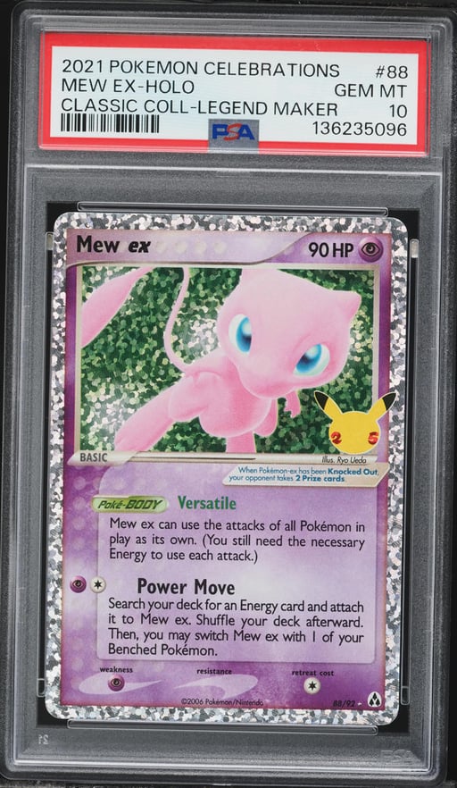 2021 Pokemon EX Legend Maker Holo Mew ex #88 PSA 10 GEM MINT