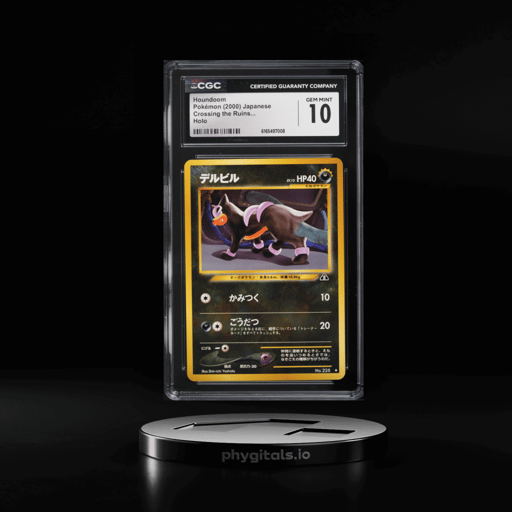 2000 Pokemon Japanese Crossing The Ruins Holo Houndoom #229 CGC 10 GEM MINT