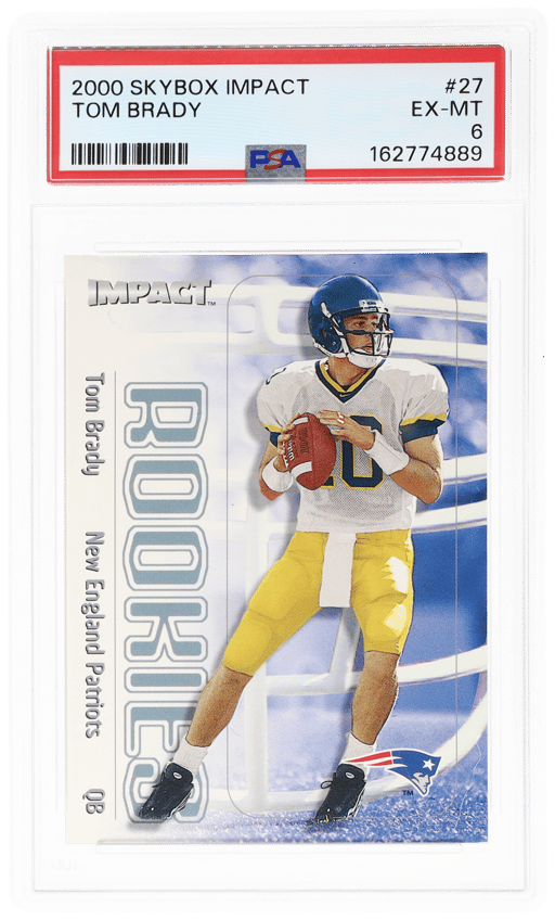 2000 Skybox Impact Rookies Tom Brady #27 PSA 6